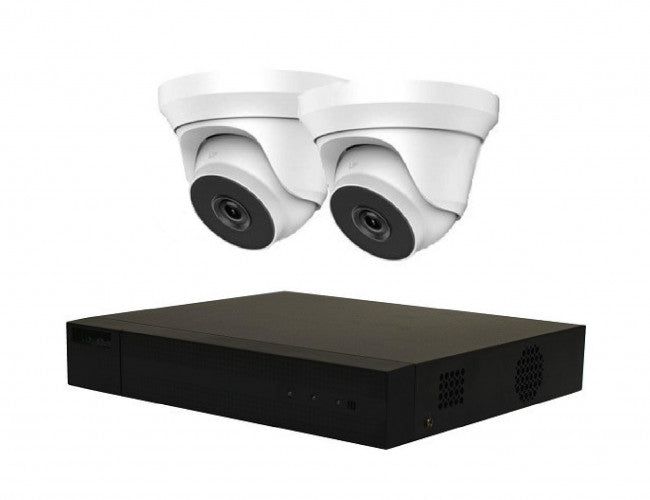 2 Camera HiLook by Hikvision IP COMBO: NVR & 2 x HiLook 4MP Dome Cameras